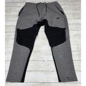 Nike Sportswear Tech Fleece Panel Jogger Pants Grey Black 805658-063 Mens XL
